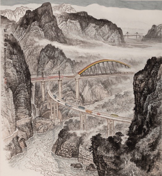 <h2>蜀道连云</h2><p>作者：姚叶红</p><p>规格：199cm×182</p><p>品类：中国画</p>